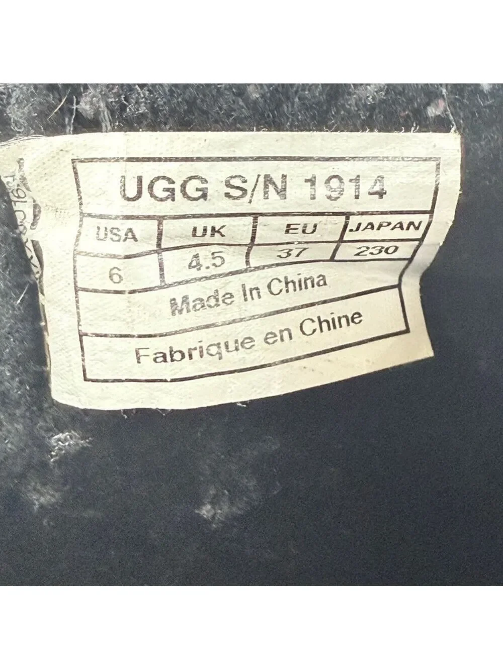 UGG Black Bellevue 1914 Leather Shearling Zip Fold Over Moto Boots Sz 6